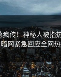 最新内幕疯传！神秘人被指热血沸腾，爆料网暗网紧急回应全网热议不断