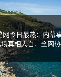 爆料网暗网今日最热：内幕事件曝光，明星现场真相大白，全网热议不断